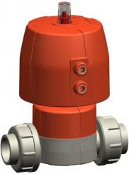 PROGEF Standard Membranventil Typ DIASTAR Ten DA (Doppelt wirkend) Verschraubungen mit Schweissmuffe 