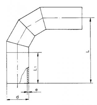 Bogen 90°, PP-H S5/SDR11 